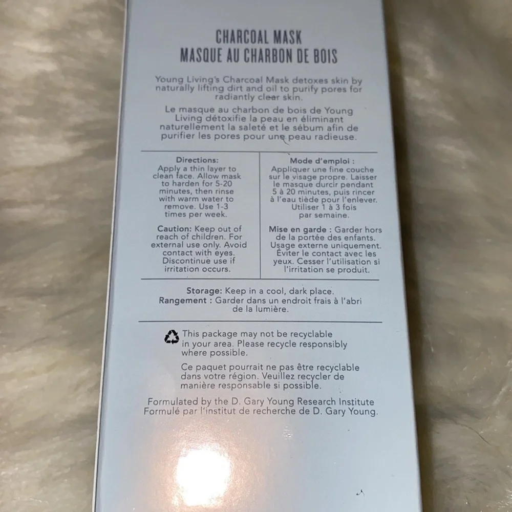 Young Living Charcoal Mask and Mint Satin Facial Scrub